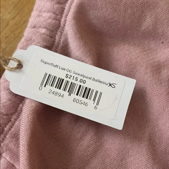 NWT FreeCity Women’s Pink Sweatpants Cozy Joggers Size XS - Picture 5 of 5